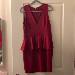 Red Peplum Dress
